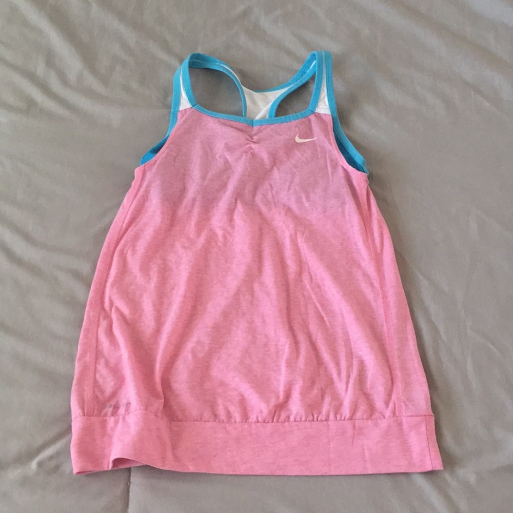 pink nike tank top